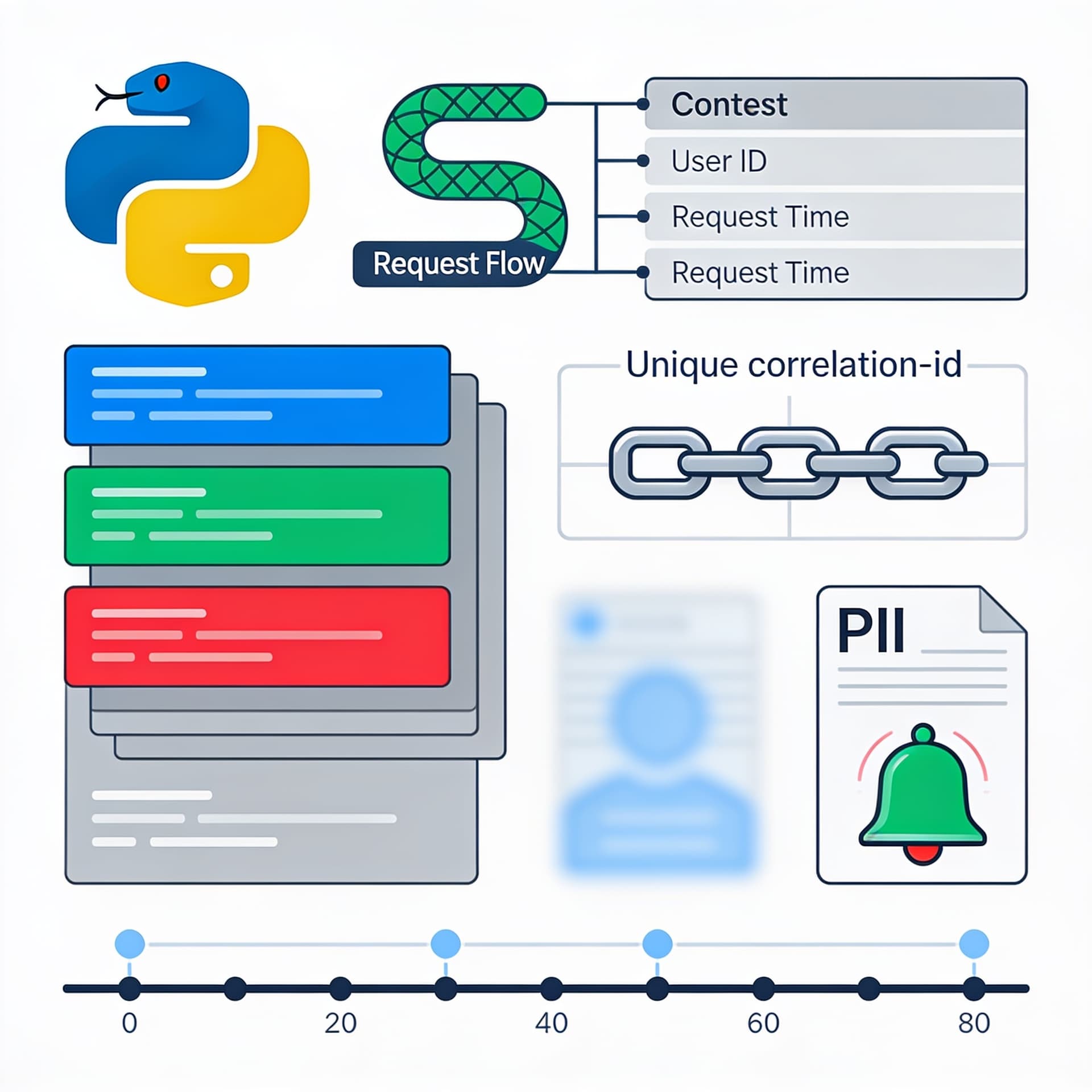 Как выбрать стратегию логирования в Python-сервисе: уровни, контекст и correlation-id