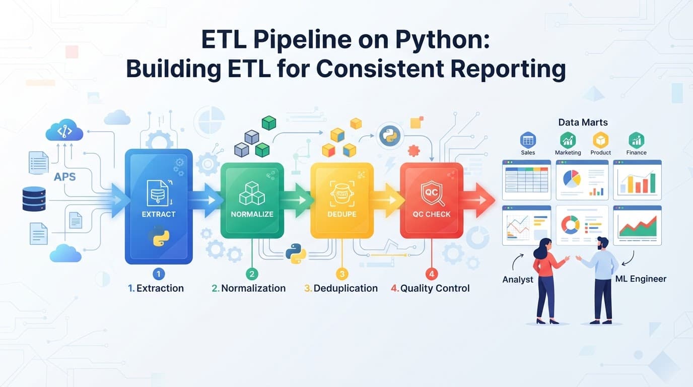 Аналитический пайплайн на Python: как собрать ETL так, чтобы отчёты сходились