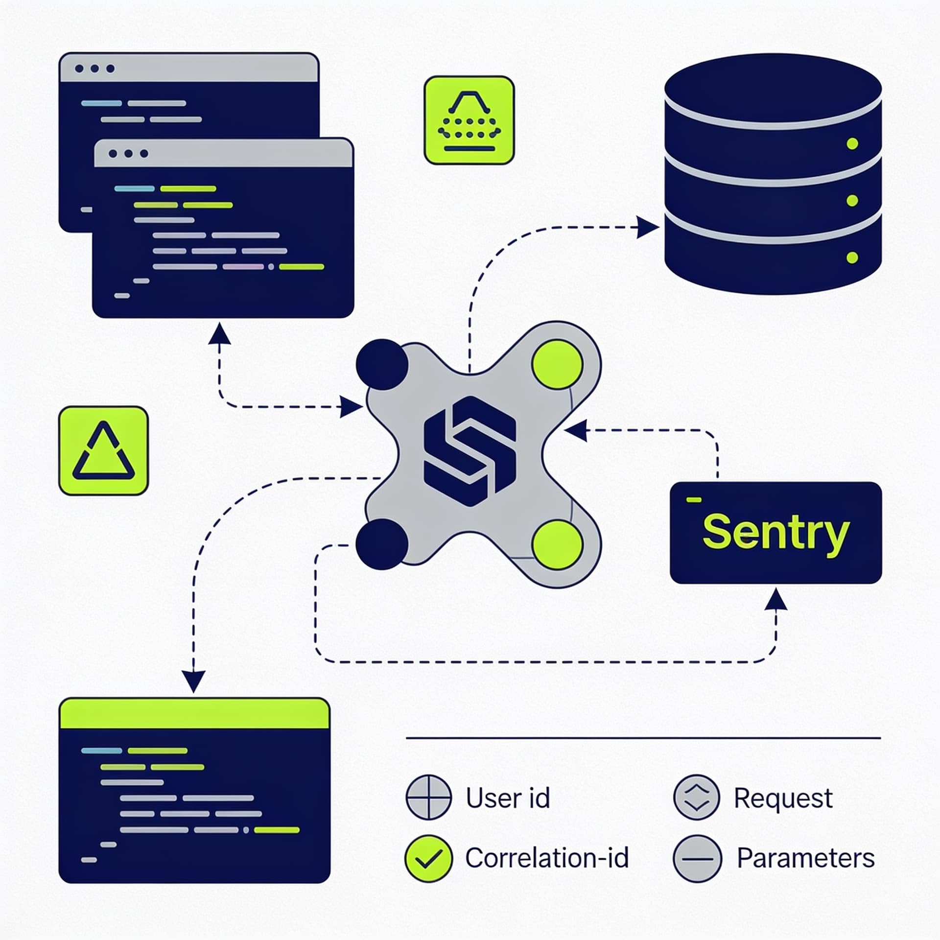Мониторинг ошибок в Python: Sentry (или аналоги) + трассировка запросов от клиента до базы
