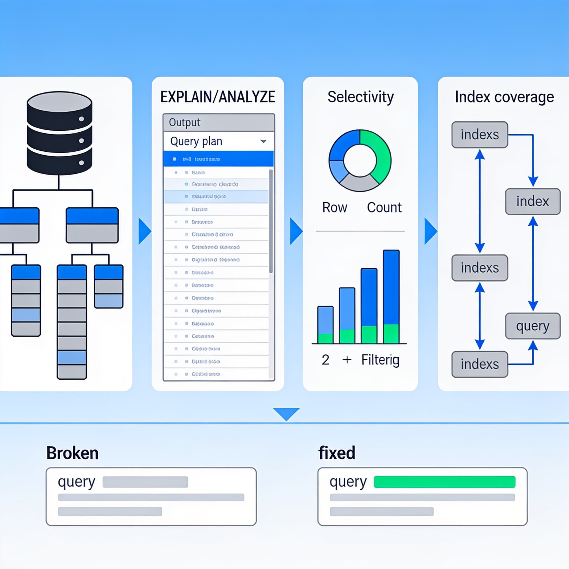 SQL-диагностика на практике: как понять, почему запрос медленный, по статистике, плану и индексовому покрытию
